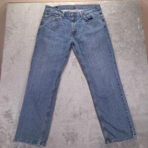 Levis 559 Jean Mens 37x31, Tag 36x32 Blue Denim Distressed Relaxed Straight